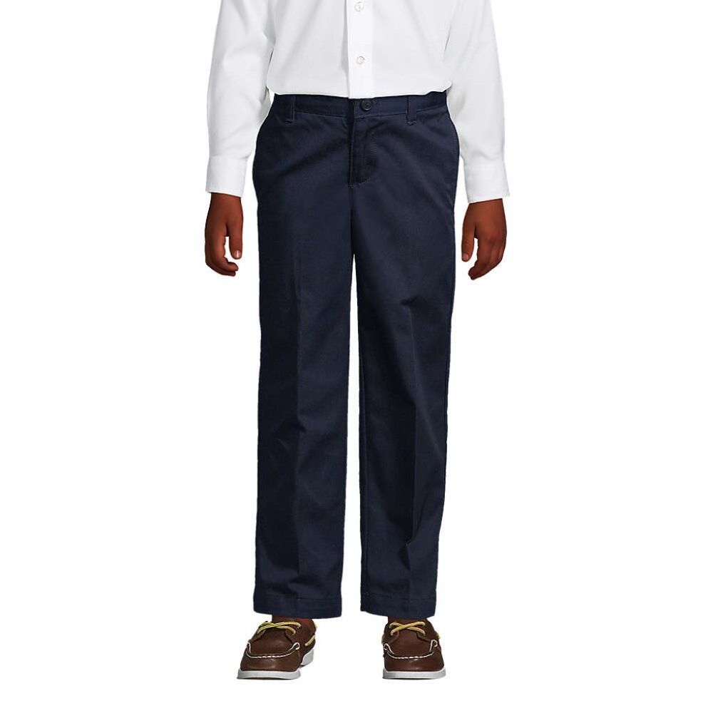 Lands' End Boys Chino School Uniform Classic Navy Chino Pants, IK, NWT